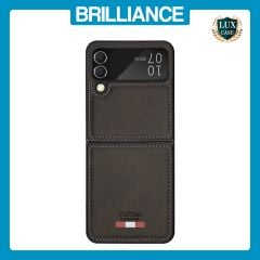 Brilliance LUX Samsung Flip4 TPU PC Leather Scratch Proof Hybrid with folding Case Green