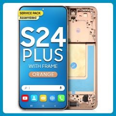 Samsung S24 Plus LCD with Touch + Frame Orange Service Pack (Assembled)