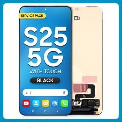 Samsung S25 5G LCD with Touch Black SERVICE PACK