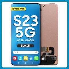 Samsung S23 5G LCD with Touch Black SERVICE PACK