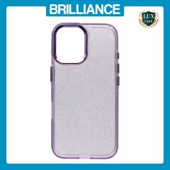 Brilliance LUX iPhone 16 Pro Max Bling Shiny TPU+PC Clear Case Transparent Glitter Purple