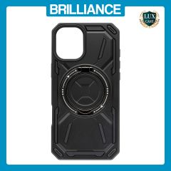 Brilliance LUX iPhone 16 Magsafe Full Body Rugged Case Metallic Black