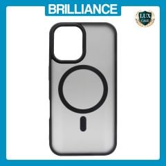 Brilliance LUX iPhone 16 TPU+PC Magnetic Skin-friendly Matte Phone Case Transparent Black