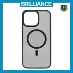 Brilliance LUX iPhone 16 Pro TPU+PC Magnetic Skin-friendly Matte Phone Case Transparent Black