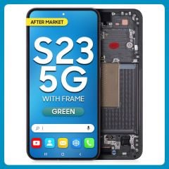 Samsung S23 5G  LCD with Touch + Frame After Market OLED Green