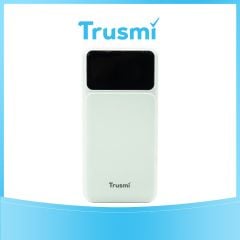 TRUSMI PB02-02 PD22.5W 10000mAh Power Bank with Digital Display USB & Type-C White