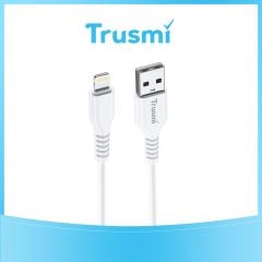 TRUSMI 2.4A USB To iPhone Charging Cable White 1M