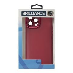 Brilliance LUX For iPhone 13 Pro 3D Electroplating with camera protector Case Red