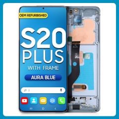 Samsung S20 Plus 5G LCD with Touch + Frame Aura Blue (Refurbished)
