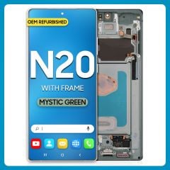 Samsung Note 20 5G LCD with Touch + Frame Mystic Green (Refurbished)