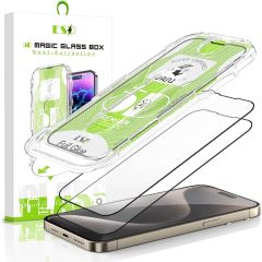 AlignMaster Protector Kit For iPhone 15 Premium Tempered Glass in Retail Packaging