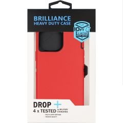 Brilliance HEAVY DUTY iPhone 15 Pro (Pro Series) Red Case