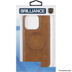 Brilliance LUX for Samsung S23 Skin phone case (TPU+PC material+PU leather material) Case Tan