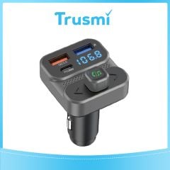 TRUSMI 54W USB & Type C Car Adapter with FM Transmitter