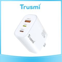TRUSMI 30W USB & USB-L & Type-C White Fast Charger