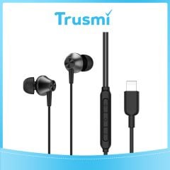 TRUSMI Wired Earphone For iPhone Black