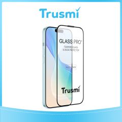 TRUSMI 3D Transparent Tempered Glass Screen Protector for iPhone 16 Pro Max - 10-Pack