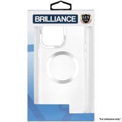 Brilliance LUX for Samsung S23 FE Hardware CD pattern transparent color case White