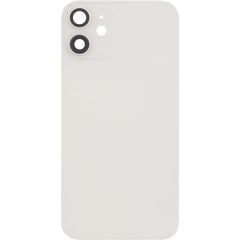 iPhone 12 Mini Back Glass Door w/ Camera Lens White (No Logo)