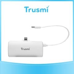 TRUSMI Pocket Base with Built-In Cable Power Bank White PB16-02 5V 2.1A (5000mAh)