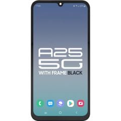 Samsung A25 5G 2023 A256 LCD With Touch + Frame Black SERVICE PACK