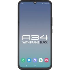 Samsung A34 5G 2023 A346 LCD with Touch + Frame Graphite SERVICE PACK