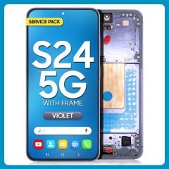 Samsung S24 LCD with Touch + Frame Violet Service Pack (Assembled)