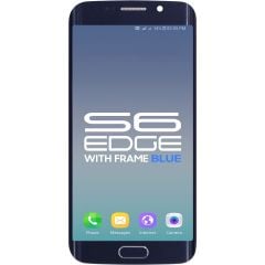 Samsung Galaxy S6 Edge LCD With Touch + Frame Blue B Grade