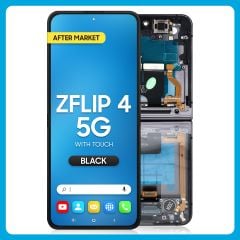 Samsung Z Flip 4 5G Inner LCD With Touch + Frame Black (Aftermarket OLED)