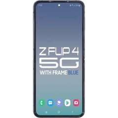 Samsung Z Flip 4 5G LCD With Touch + Frame Blue Service Pack