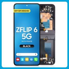 Samsung Z Flip 6 5G Inner LCD With Touch + Frame Black (Refurbished OLED)