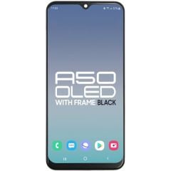 Samsung A50 A505U A505F 2019 LCD with Touch + Frame Black (Refurbished)