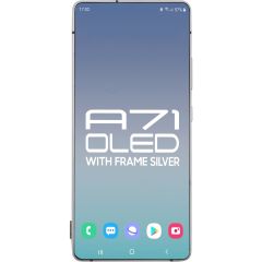 Samung A71 5G A716 2020 LCD With Touch + Frame Prism Cube Silver (Non-Verizon) (Refurbished)