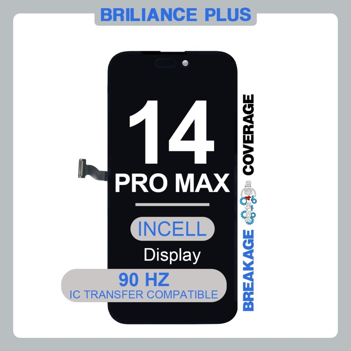 Brilliance Plus iPhone 14 Pro Max LCD with Touch Incell Black (R-IC) (90 HZ)