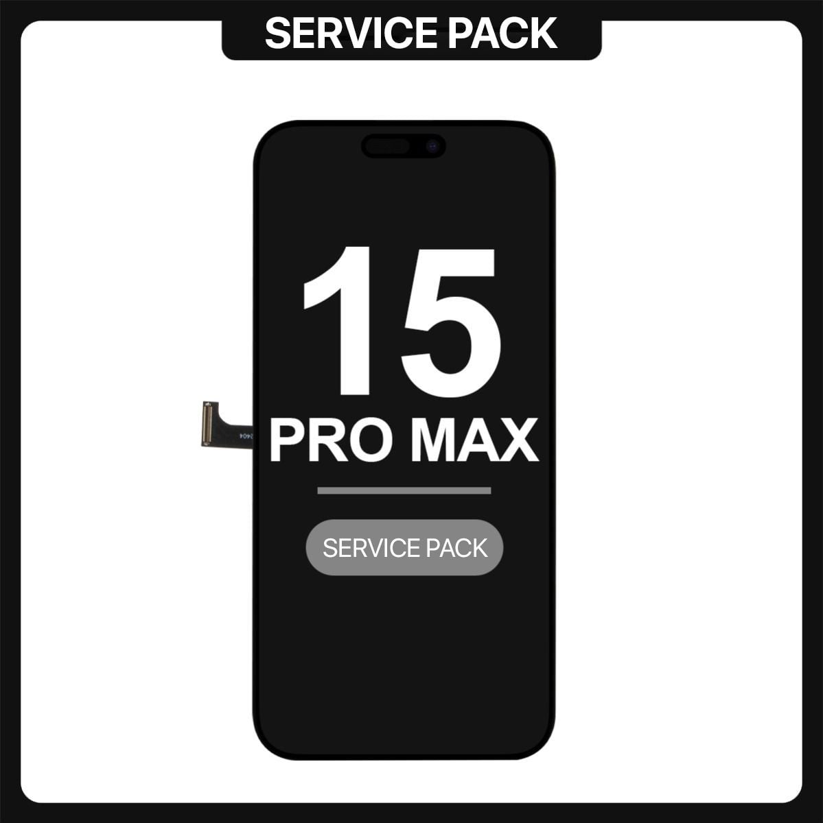 iPhone  15 Pro Max LCD with Touch Black SERVICE PACK