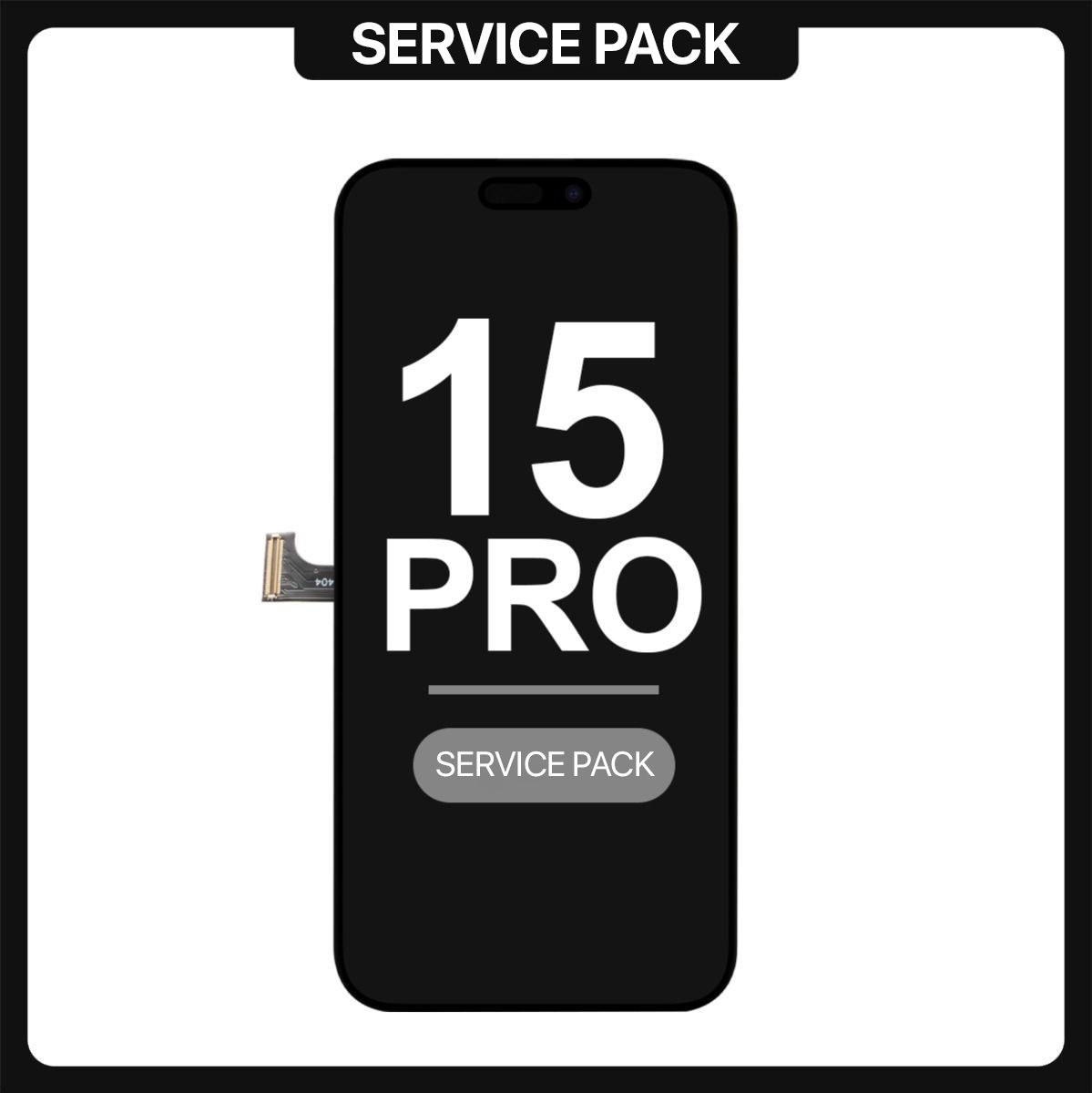iPhone 15 Pro LCD with Touch Black SERVICE PACK
