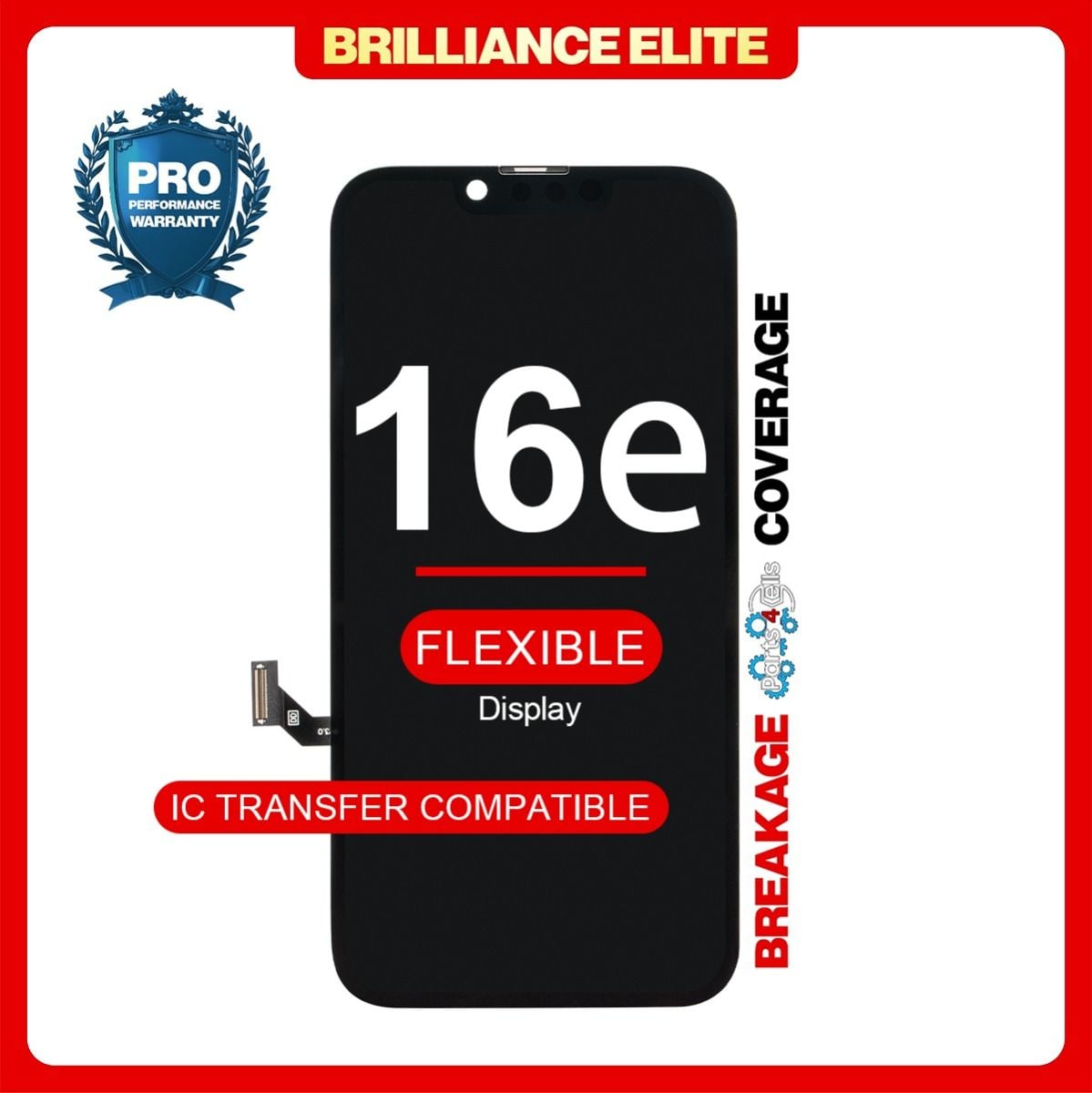 Brilliance Elite iPhone 16e LCD With Touch Black Soft OLED (R-IC)