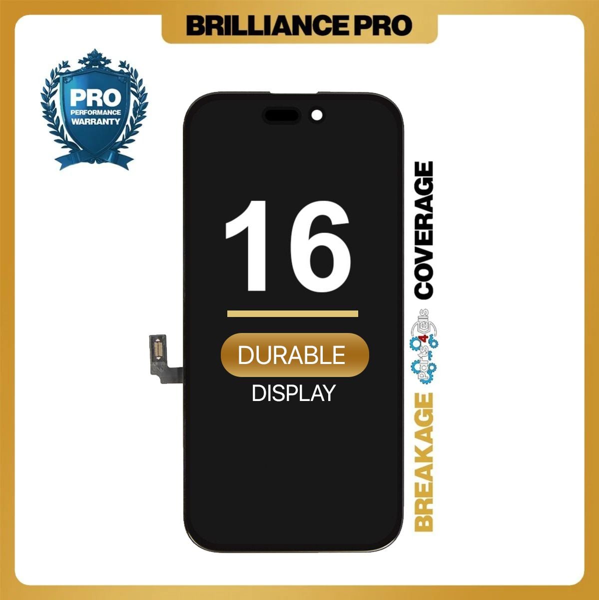Brilliance Pro iPhone 16 LCD With Touch Black HARD OLED