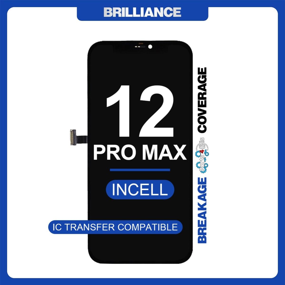 Brilliance iPhone 12 Pro Max LCD with Touch Incell Black (R-IC)