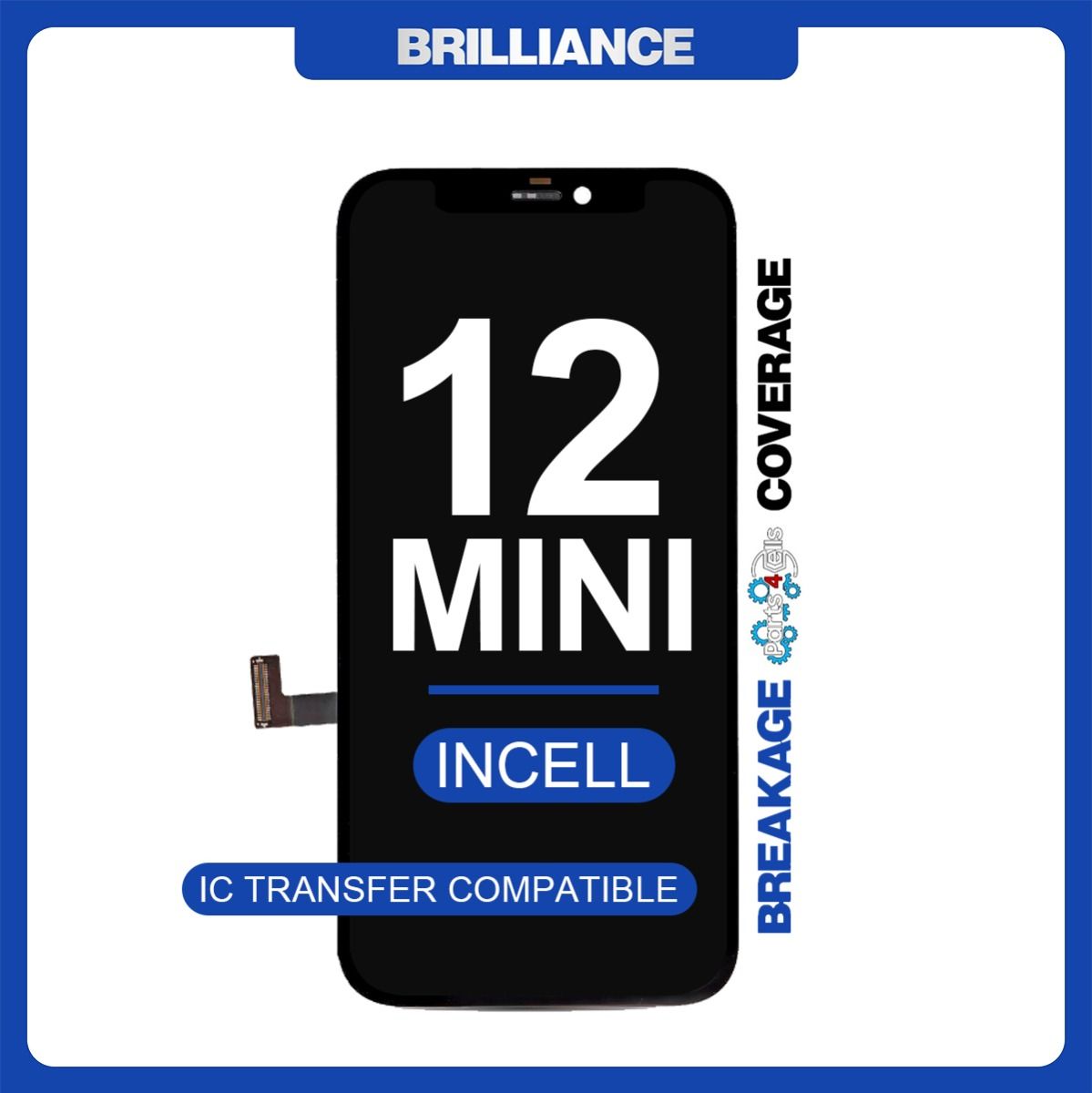 Brilliance iPhone 12 Mini LCD with Touch Incell Black (R-IC)