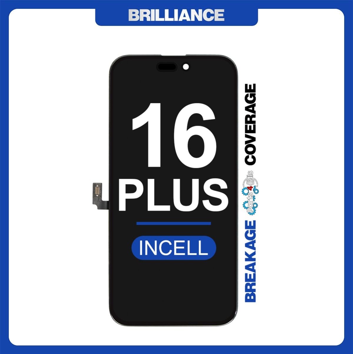 Brilliance iPhone 16 Plus LCD with Touch Black Incell