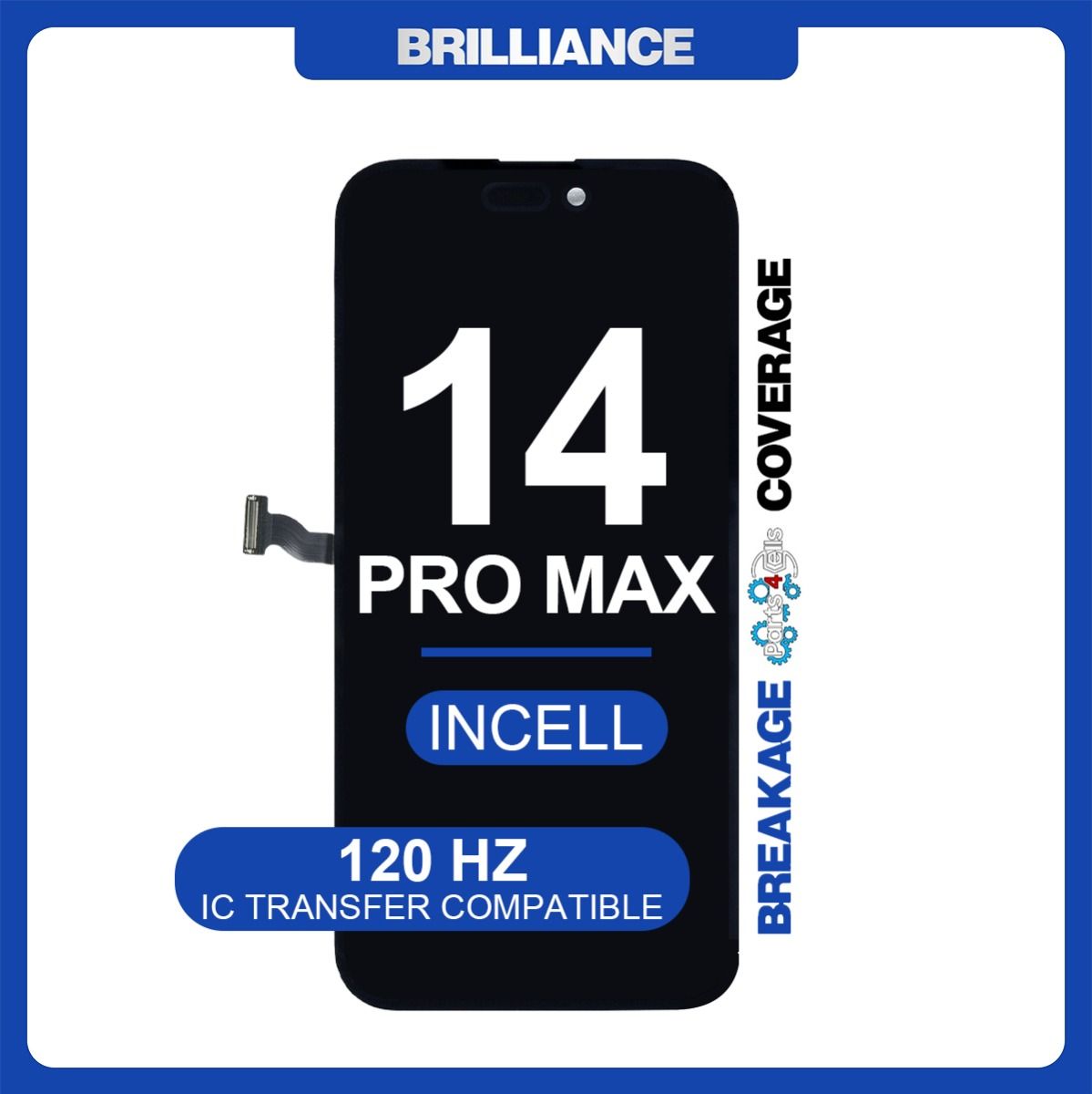 Brilliance iPhone 14 Pro Max LCD with Touch Incell Black (R-IC) (120 HZ)