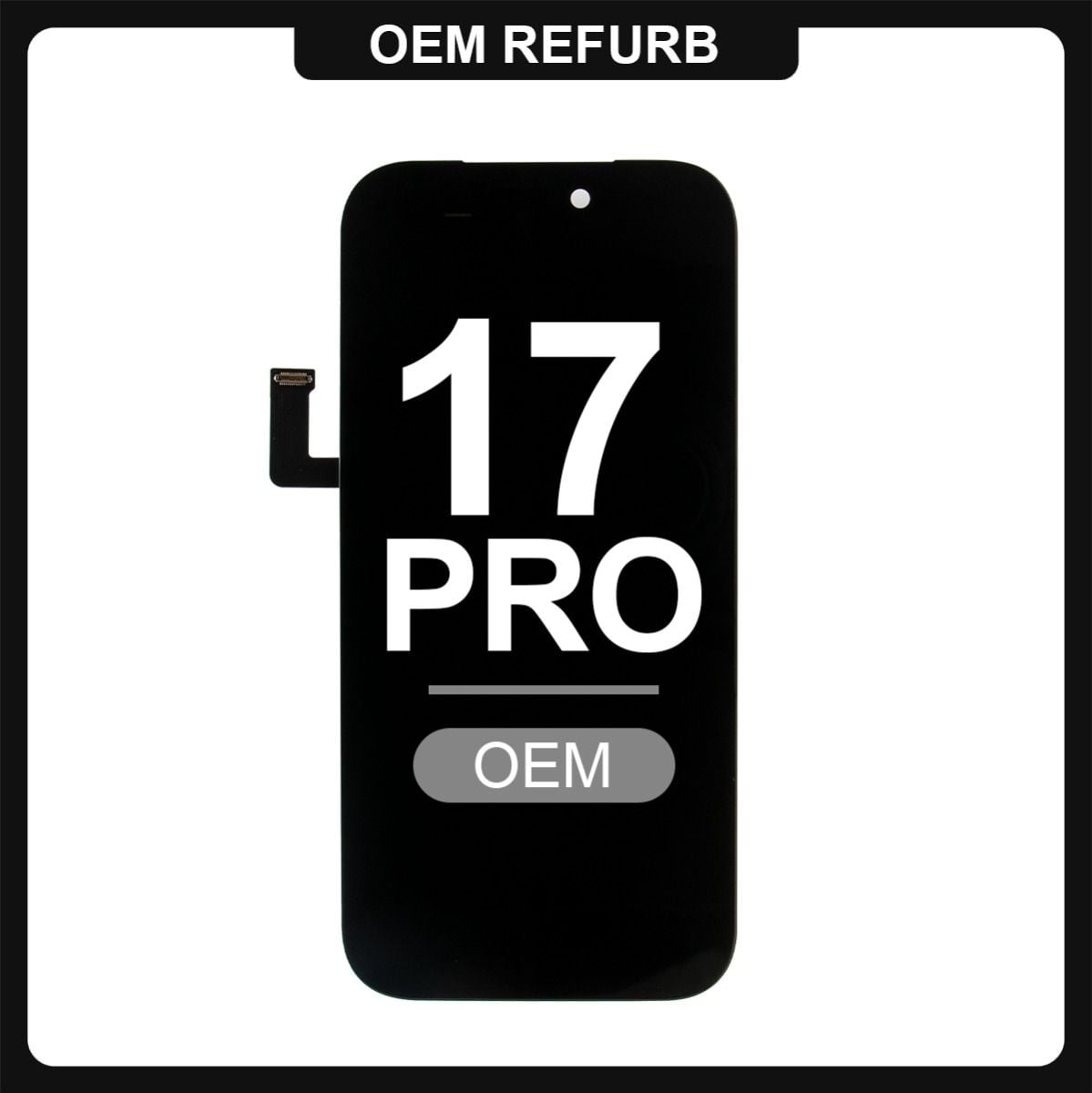 iPhone 17 Pro LCD with Touch Black (OEM Refurbished)