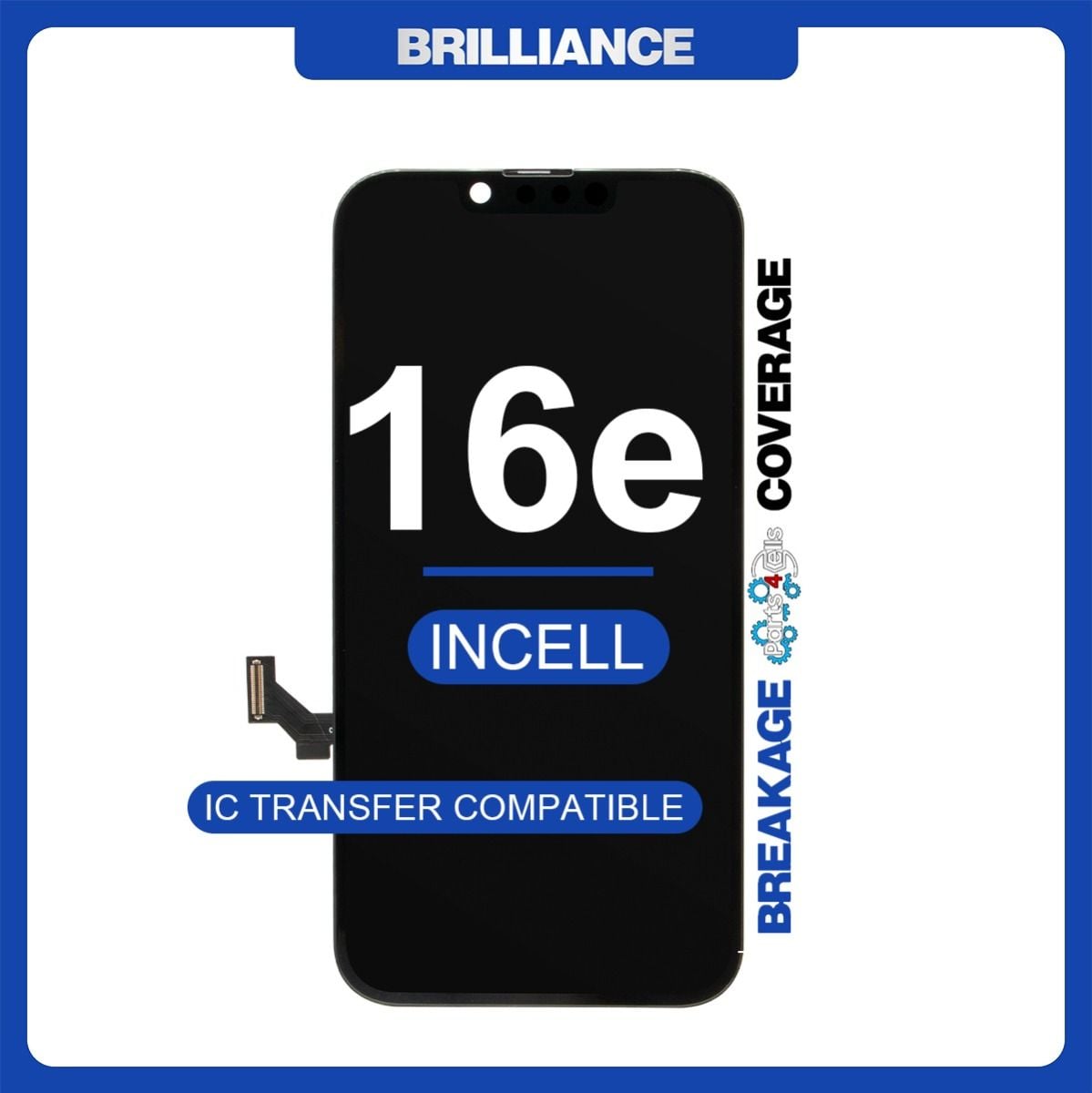 Brilliance iPhone 16e / 17e LCD with Touch Black Incell